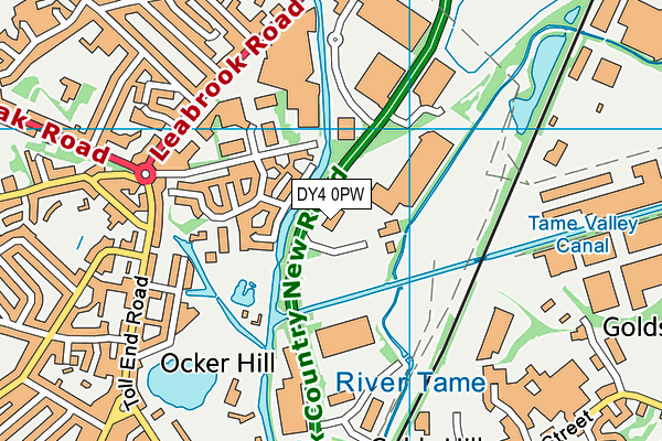 DY4 0PW map - OS VectorMap District (Ordnance Survey)