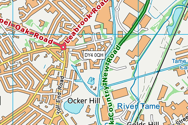 DY4 0QH map - OS VectorMap District (Ordnance Survey)