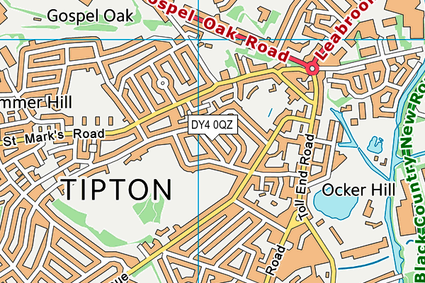 DY4 0QZ map - OS VectorMap District (Ordnance Survey)