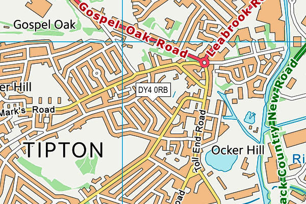 DY4 0RB map - OS VectorMap District (Ordnance Survey)