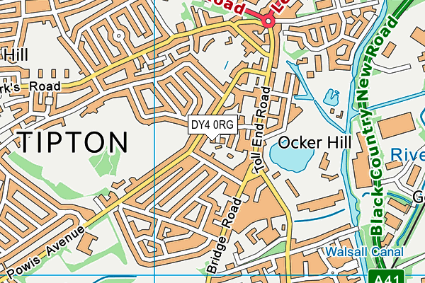 DY4 0RG map - OS VectorMap District (Ordnance Survey)