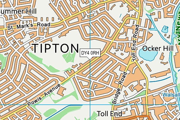 DY4 0RH map - OS VectorMap District (Ordnance Survey)