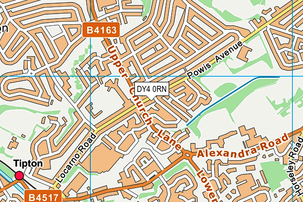 Joseph Turner Primary School map (DY4 0RN) - OS VectorMap District (Ordnance Survey)
