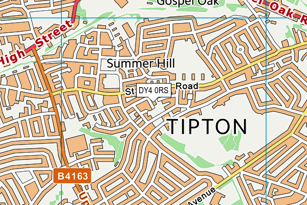 DY4 0RS map - OS VectorMap District (Ordnance Survey)