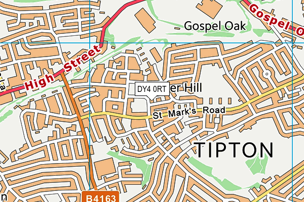DY4 0RT map - OS VectorMap District (Ordnance Survey)