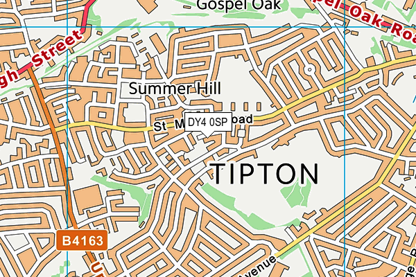 DY4 0SP map - OS VectorMap District (Ordnance Survey)