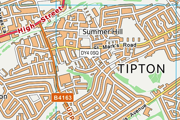 DY4 0SQ map - OS VectorMap District (Ordnance Survey)