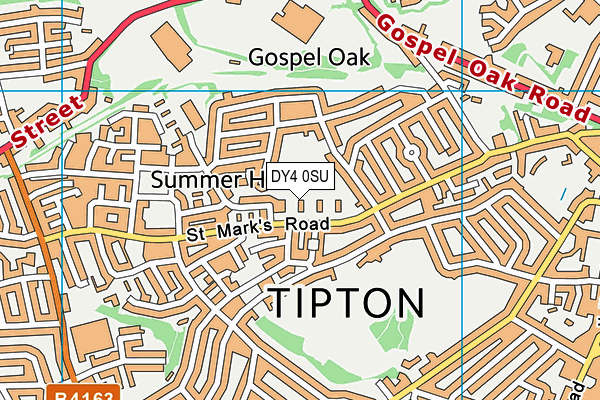 DY4 0SU map - OS VectorMap District (Ordnance Survey)