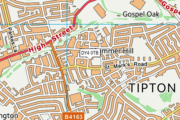 DY4 0TB map - OS VectorMap District (Ordnance Survey)