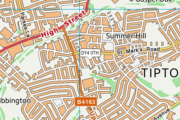 DY4 0TH map - OS VectorMap District (Ordnance Survey)