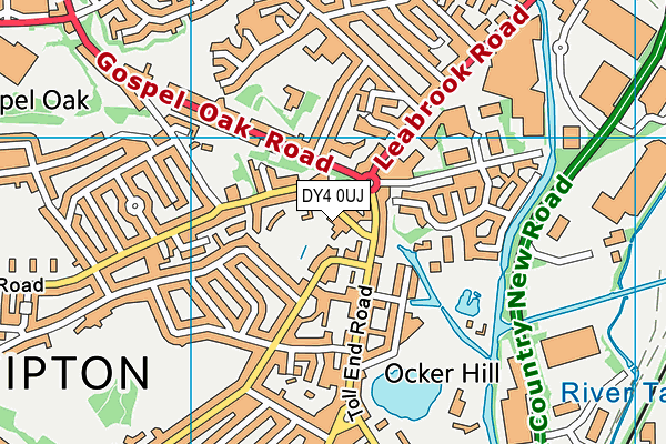 DY4 0UJ map - OS VectorMap District (Ordnance Survey)