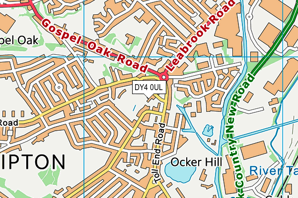 DY4 0UL map - OS VectorMap District (Ordnance Survey)