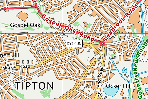 DY4 0UN map - OS VectorMap District (Ordnance Survey)