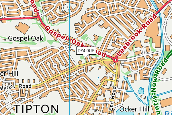 DY4 0UP map - OS VectorMap District (Ordnance Survey)