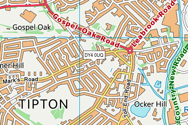 Map of OCKER HILL 1961 LIMITED at district scale