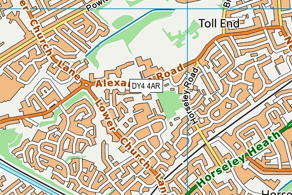 DY4 4AR map - OS VectorMap District (Ordnance Survey)