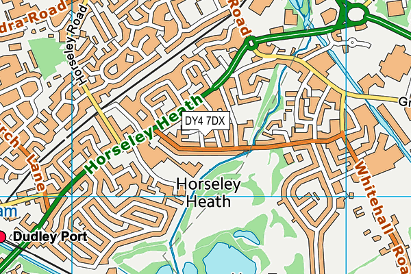 DY4 7DX map - OS VectorMap District (Ordnance Survey)