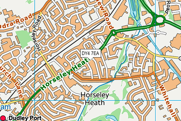 DY4 7EA map - OS VectorMap District (Ordnance Survey)