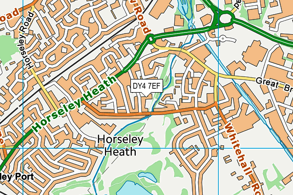 DY4 7EF map - OS VectorMap District (Ordnance Survey)