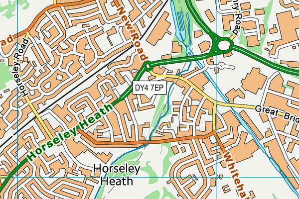 DY4 7EP map - OS VectorMap District (Ordnance Survey)