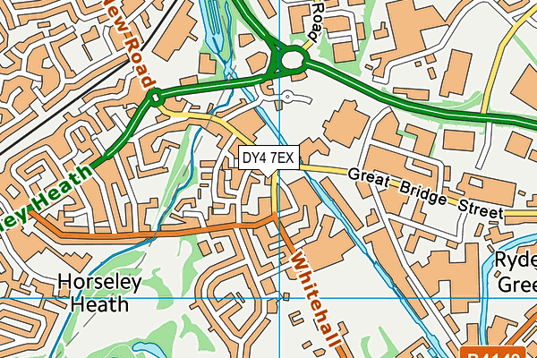 DY4 7EX map - OS VectorMap District (Ordnance Survey)