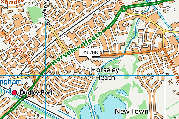 DY4 7HR map - OS VectorMap District (Ordnance Survey)