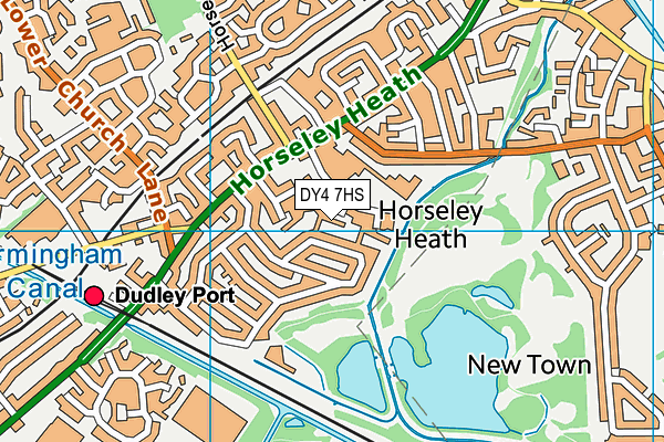 DY4 7HS map - OS VectorMap District (Ordnance Survey)