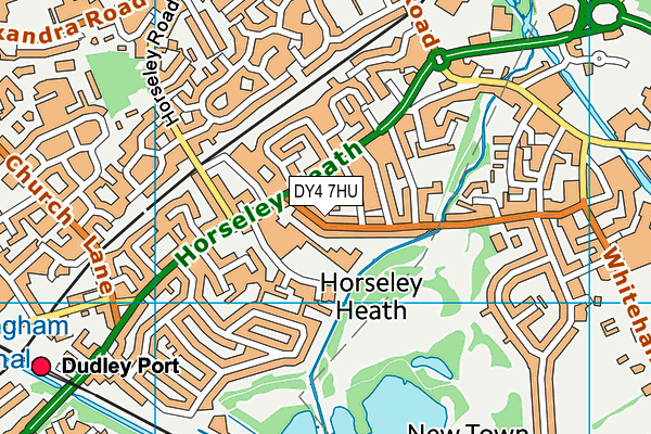 DY4 7HU map - OS VectorMap District (Ordnance Survey)