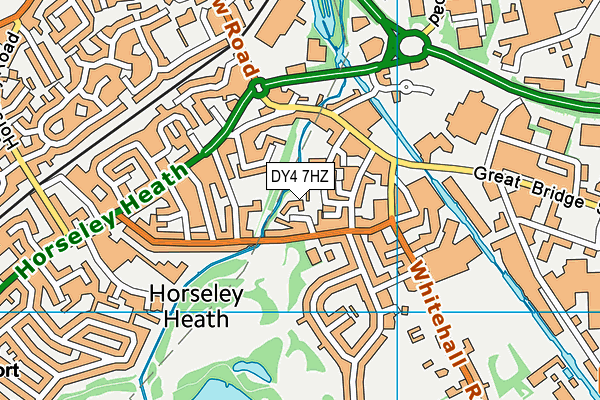 DY4 7HZ map - OS VectorMap District (Ordnance Survey)