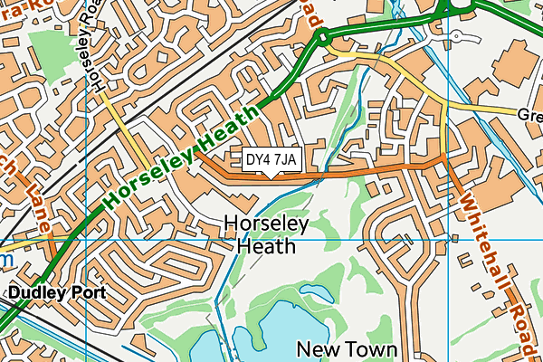 DY4 7JA map - OS VectorMap District (Ordnance Survey)