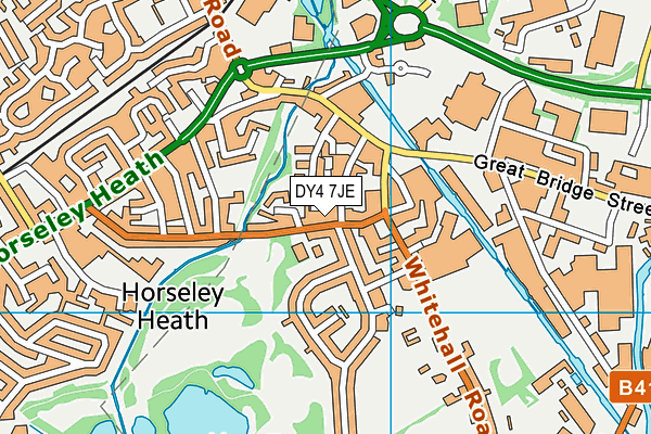 DY4 7JE map - OS VectorMap District (Ordnance Survey)