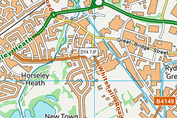 DY4 7JF map - OS VectorMap District (Ordnance Survey)