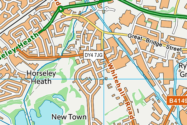 DY4 7JG map - OS VectorMap District (Ordnance Survey)