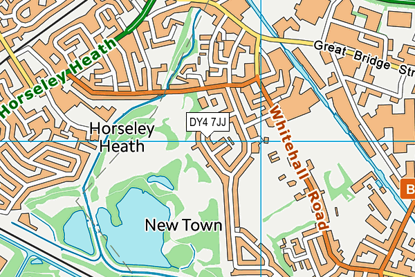 DY4 7JJ map - OS VectorMap District (Ordnance Survey)