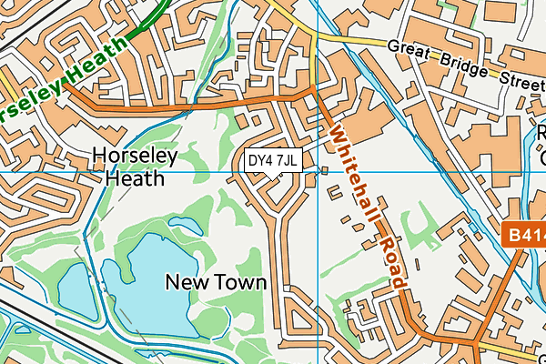 DY4 7JL map - OS VectorMap District (Ordnance Survey)