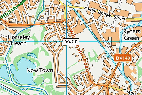 DY4 7JP map - OS VectorMap District (Ordnance Survey)
