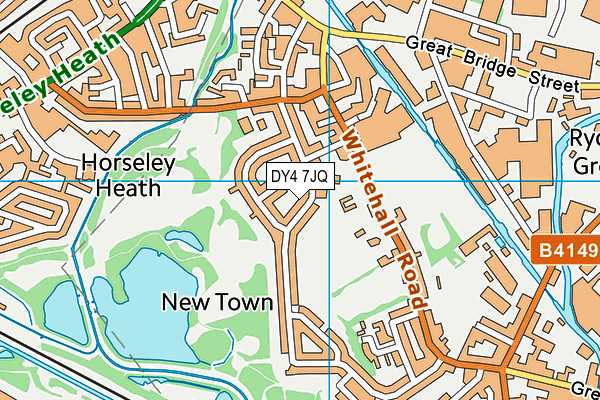 Farley Park map (DY4 7JQ) - OS VectorMap District (Ordnance Survey)