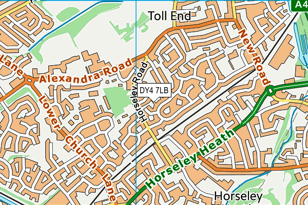 DY4 7LB map - OS VectorMap District (Ordnance Survey)
