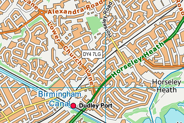 DY4 7LG map - OS VectorMap District (Ordnance Survey)