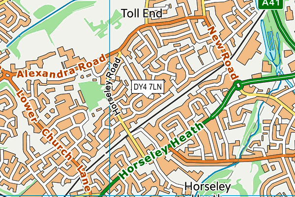 DY4 7LN map - OS VectorMap District (Ordnance Survey)