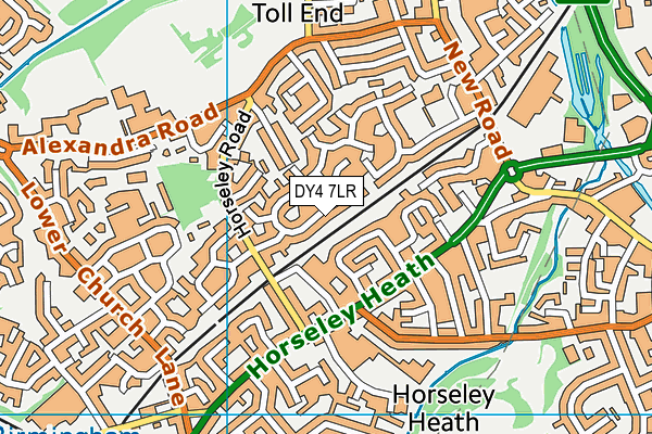 DY4 7LR map - OS VectorMap District (Ordnance Survey)