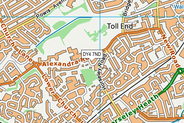 DY4 7ND map - OS VectorMap District (Ordnance Survey)