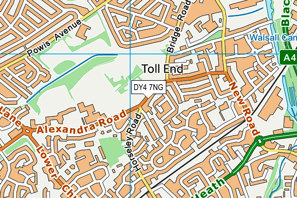 DY4 7NG map - OS VectorMap District (Ordnance Survey)