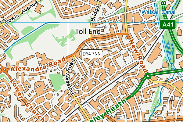 DY4 7NN map - OS VectorMap District (Ordnance Survey)