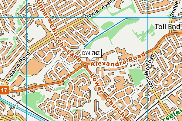DY4 7NZ map - OS VectorMap District (Ordnance Survey)