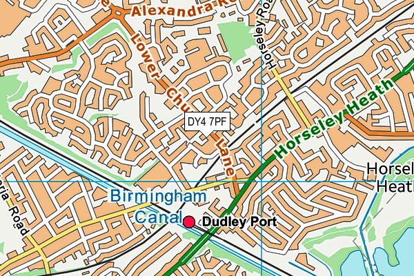 DY4 7PF map - OS VectorMap District (Ordnance Survey)