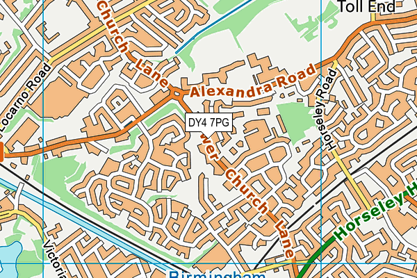 DY4 7PG map - OS VectorMap District (Ordnance Survey)