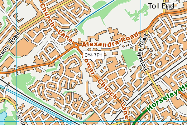 DY4 7PH map - OS VectorMap District (Ordnance Survey)