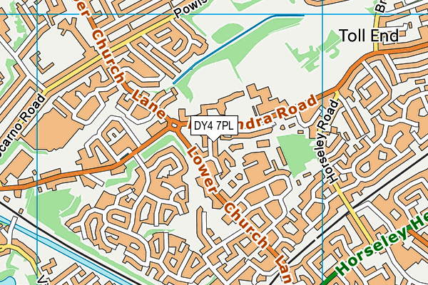 DY4 7PL map - OS VectorMap District (Ordnance Survey)