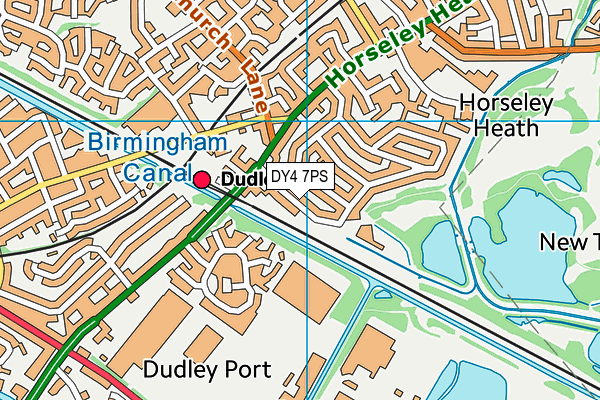 DY4 7PS map - OS VectorMap District (Ordnance Survey)